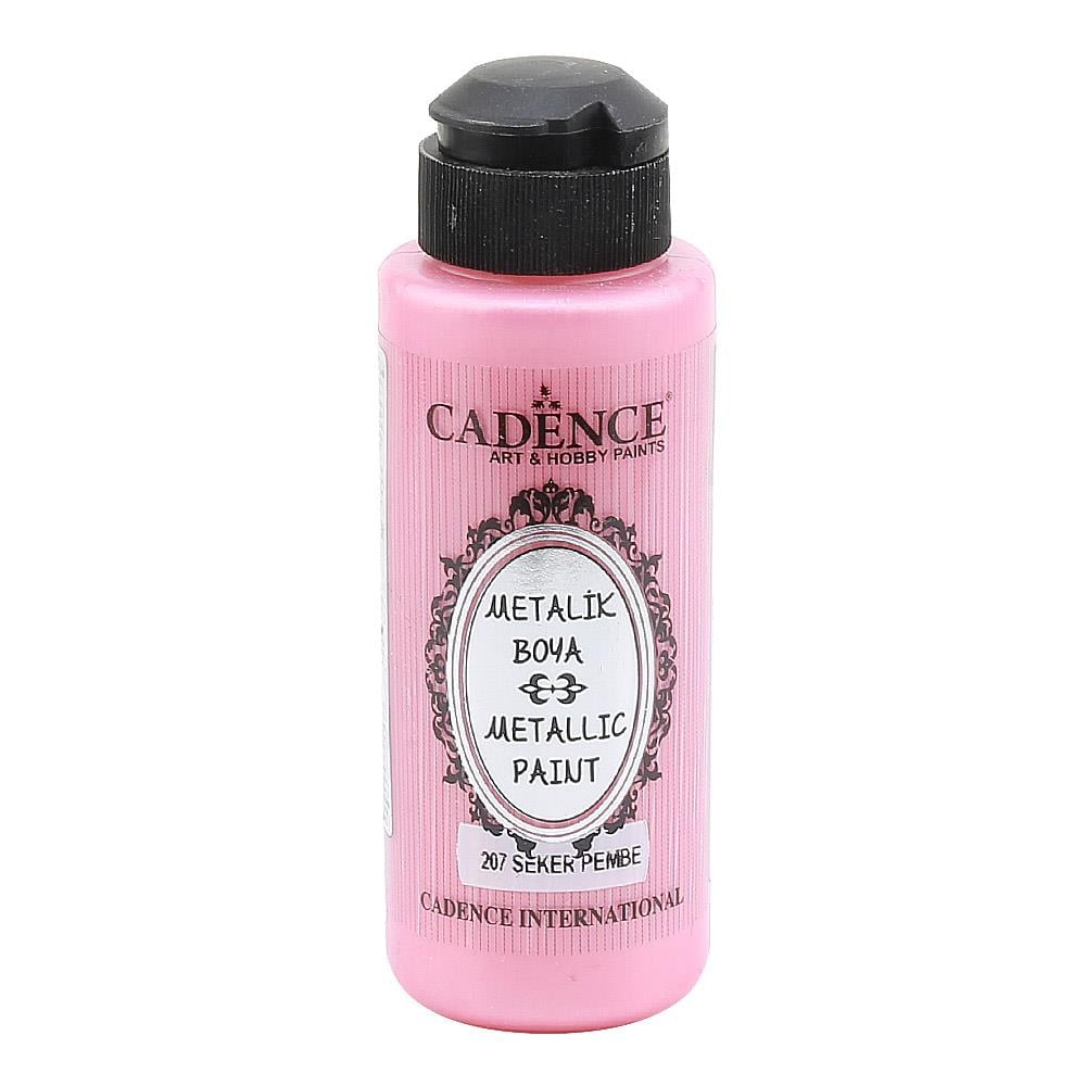 Cadence Metalik Boya 120 ml - Şeker Pembe 207