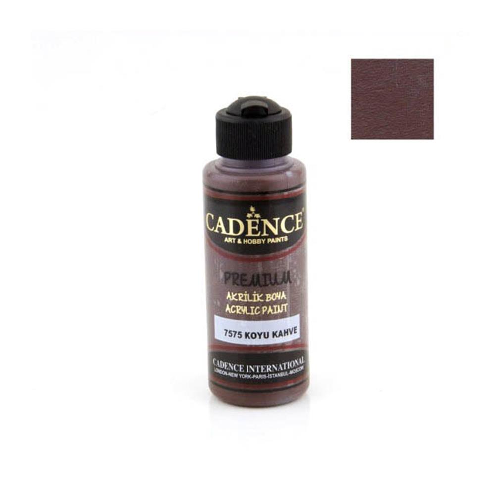 Cadence Premium Akrilik Boya 120 ml - Koyu Kahve 7575