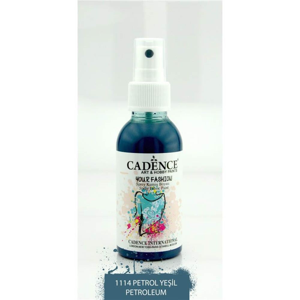 Cadence Sprey Kumaş Boyası - Petrol 1114
