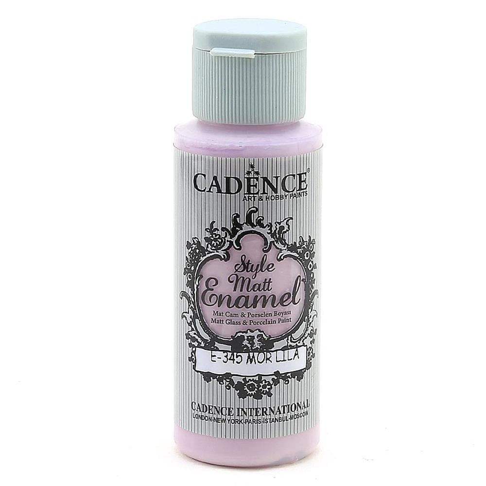 Cadence Style Matt Enamel Cam ve Porselen Boyası - E 345 Mor Lila