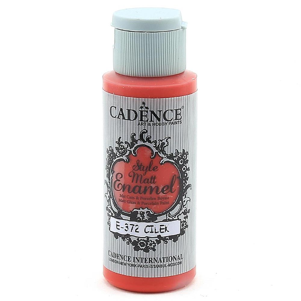 Cadence Style Matt Enamel Cam ve Porselen Boyası - E 372 Çilek