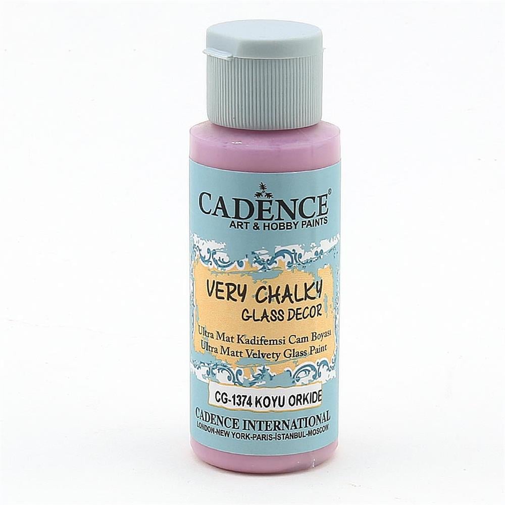 Cadence Very Chalky Glass Decor Cam Boyası - CG 1374 Koyu Orkide