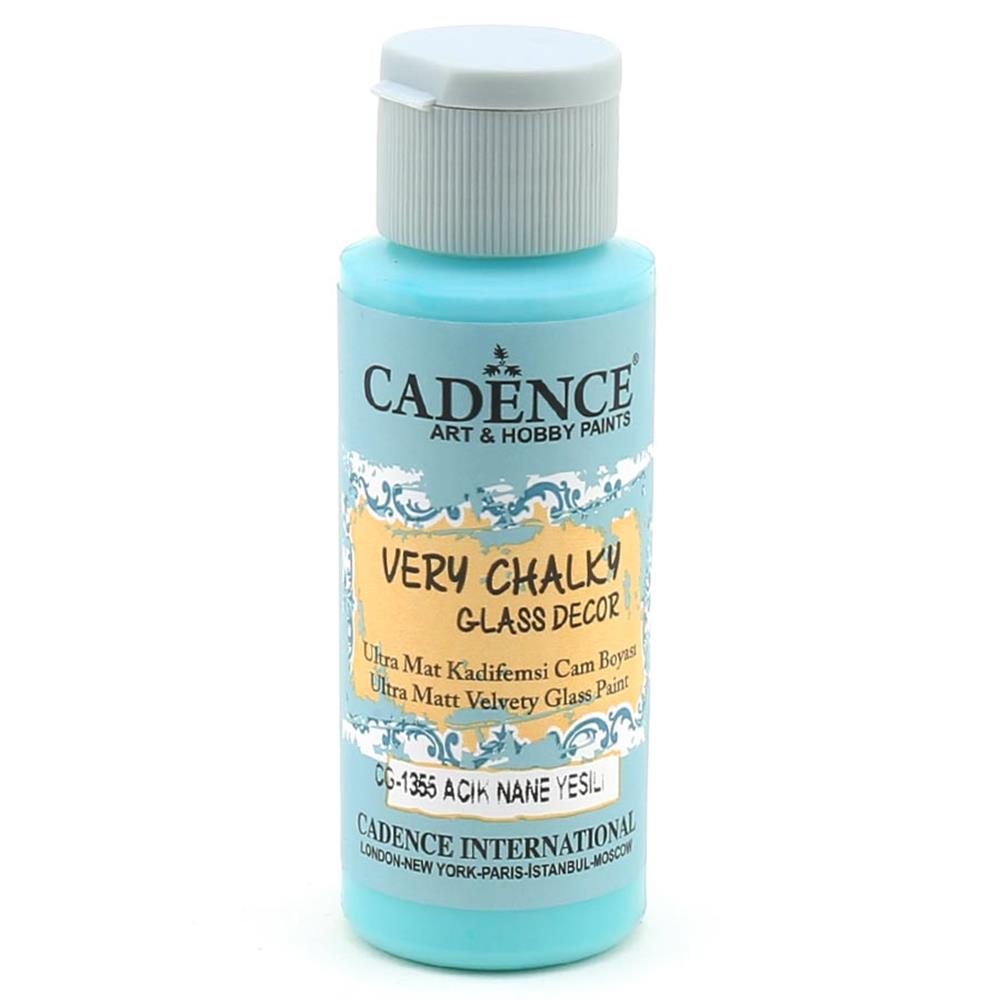 Cadence Very Chalky Glass Decor Cam Boyası - CG 1355 Açık Nane Yeşili