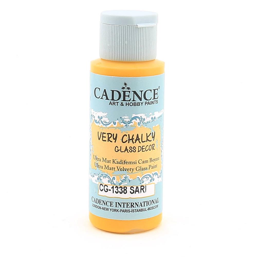 Cadence Very Chalky Glass Decor Cam Boyası - CG 1338 Sarı