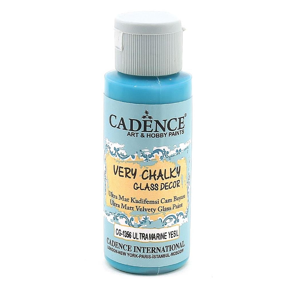 Cadence Very Chalky Glass Decor Cam Boyası - CG 1356 Ultramarine Yeşil 
