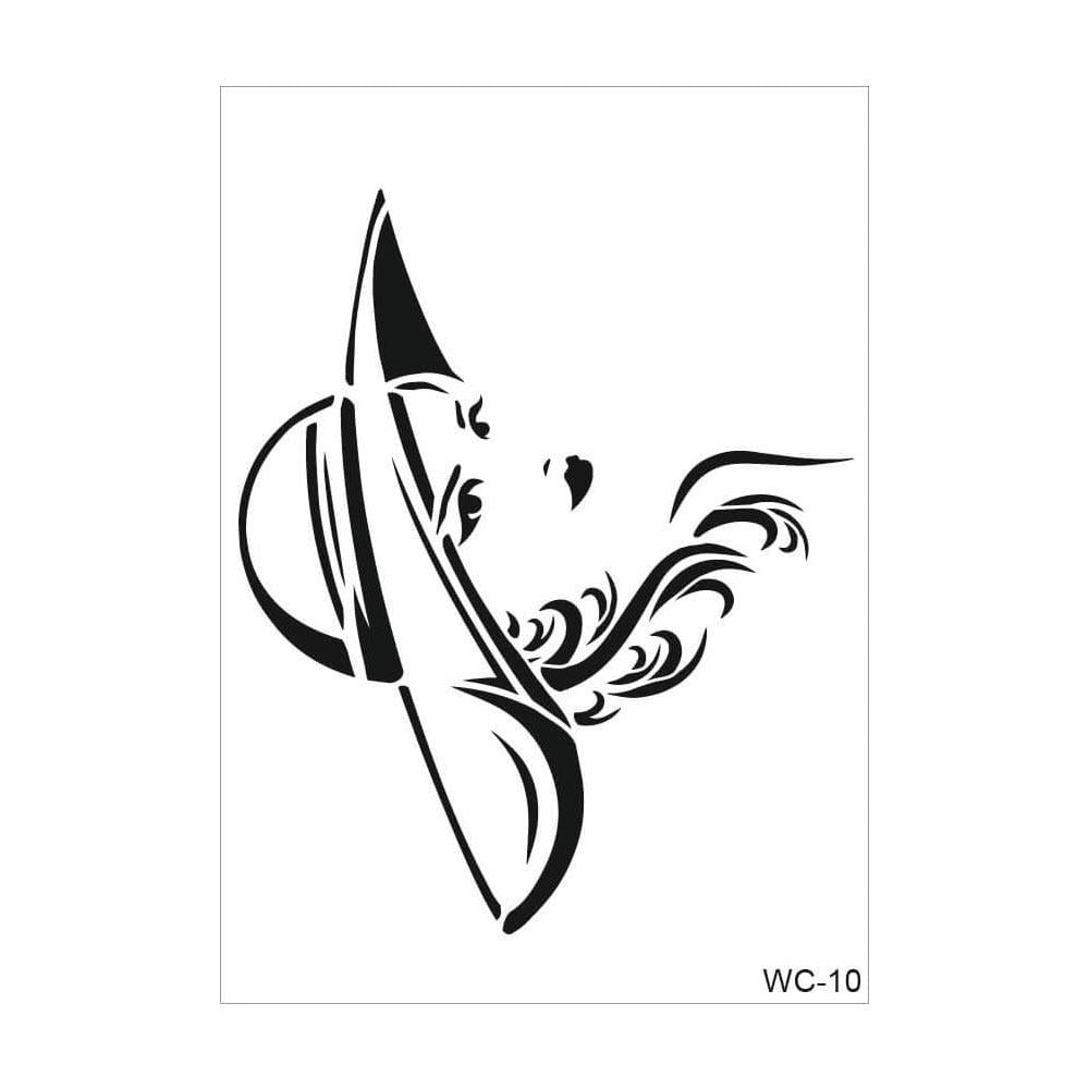 Cadence Woman Collection A4 Stencil Şablonu WC10