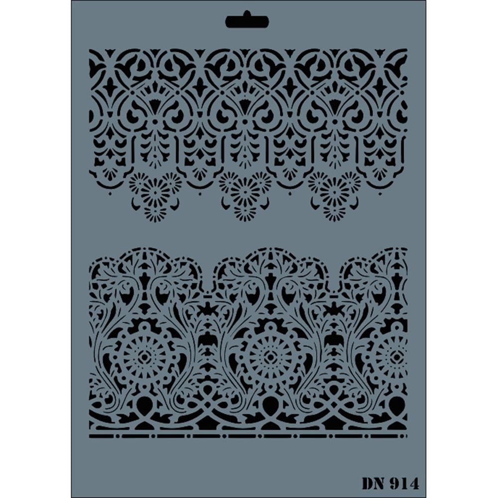 Dantel Stencil 25X35 cm - Rich DN 914