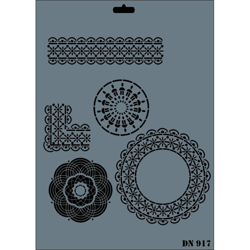 Dantel Stencil 25X35 cm - Rich DN 917
