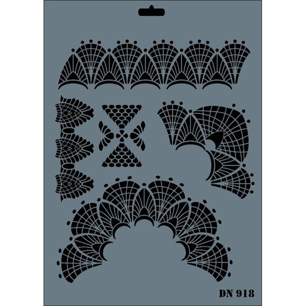 Dantel Stencil 25X35 cm - Rich DN 918