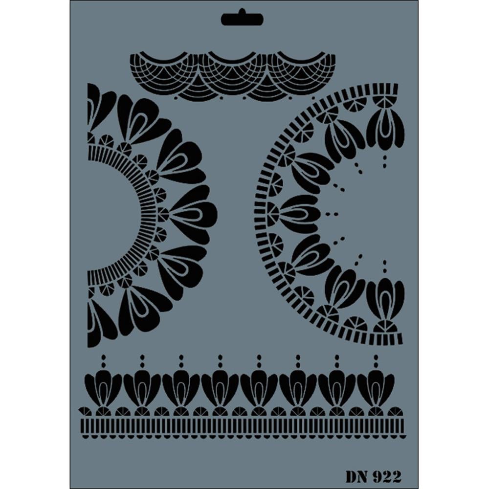 Dantel Stencil 25X35 cm - Rich DN 922