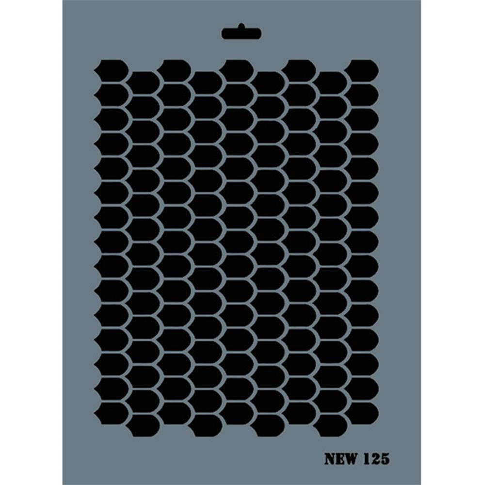 Desen Stencil Şablon 25X35 cm - Rich New 125