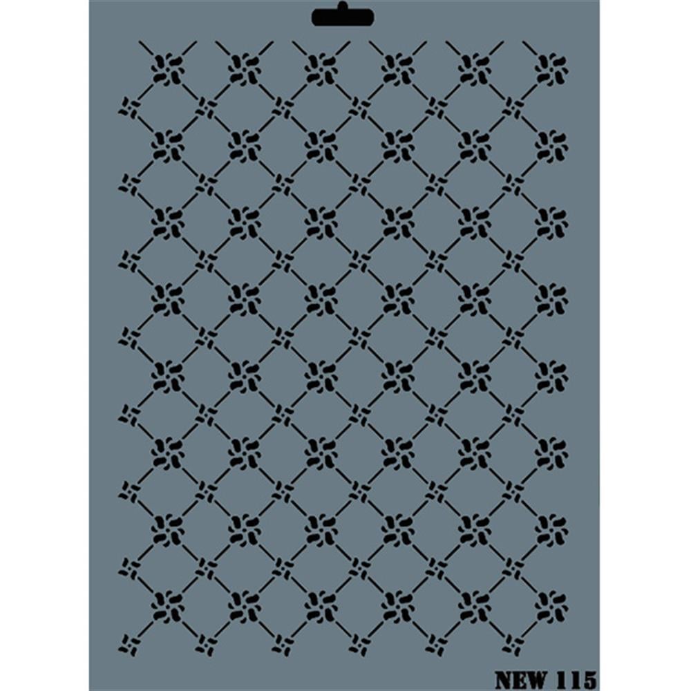 Desen Stencil Şablon 25X35 cm - Rich New 115