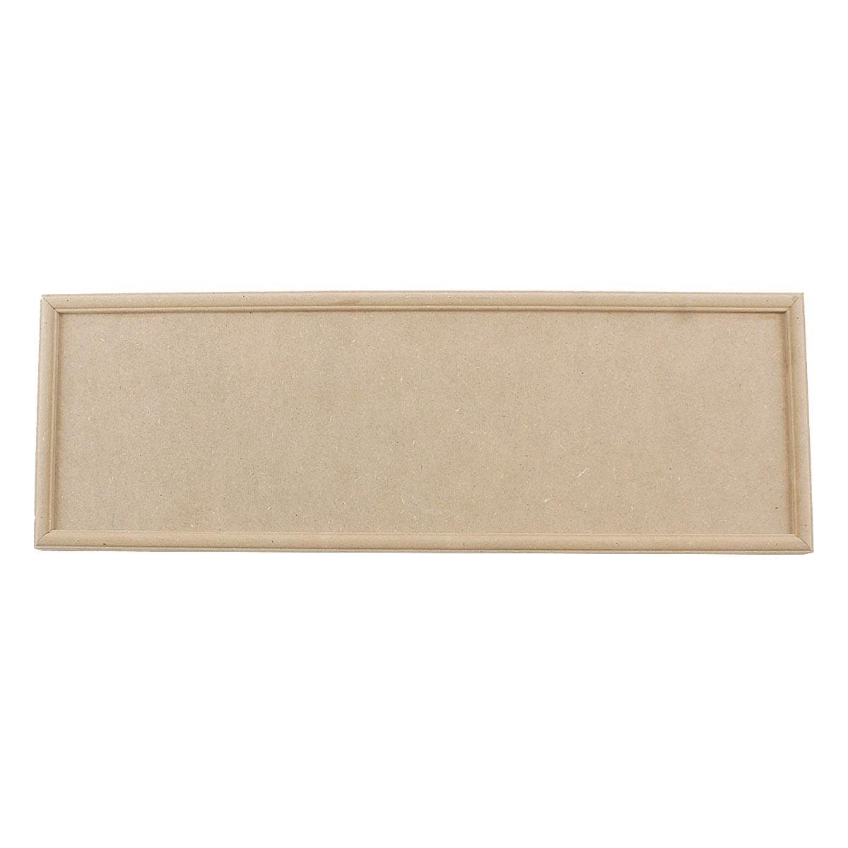 Dikdörtgen Ahşap Pano 52 x 18 cm