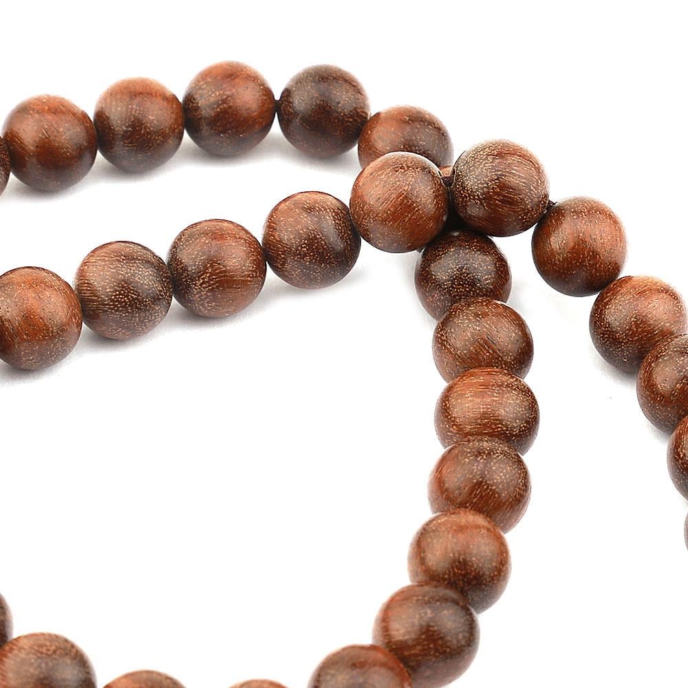 Doğal Ud Ağacı Boncuk 10 mm