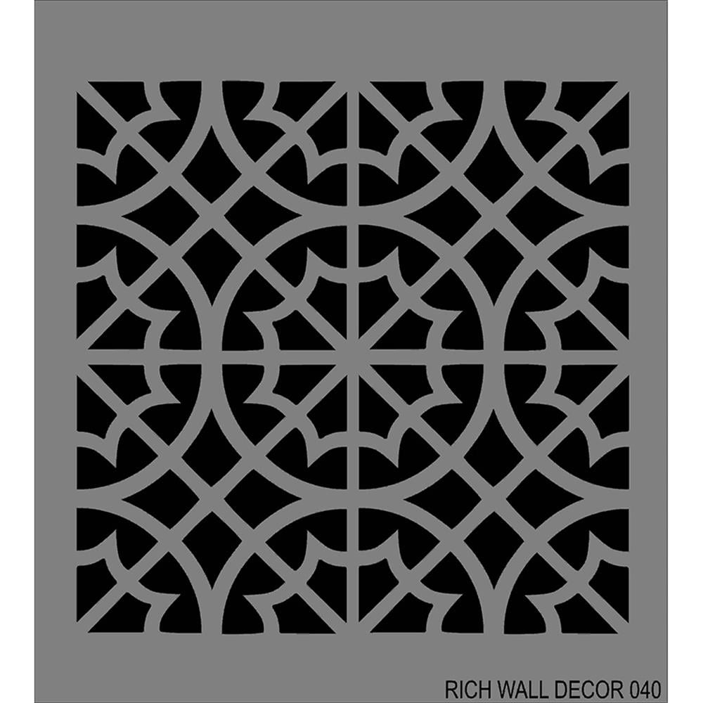 Duvar Stencil 50X55 cm - Rich WALL 040