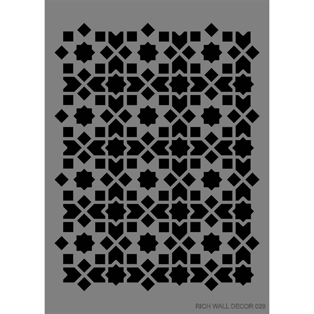 Duvar Stencil 50X70 cm - Rich WALL 029
