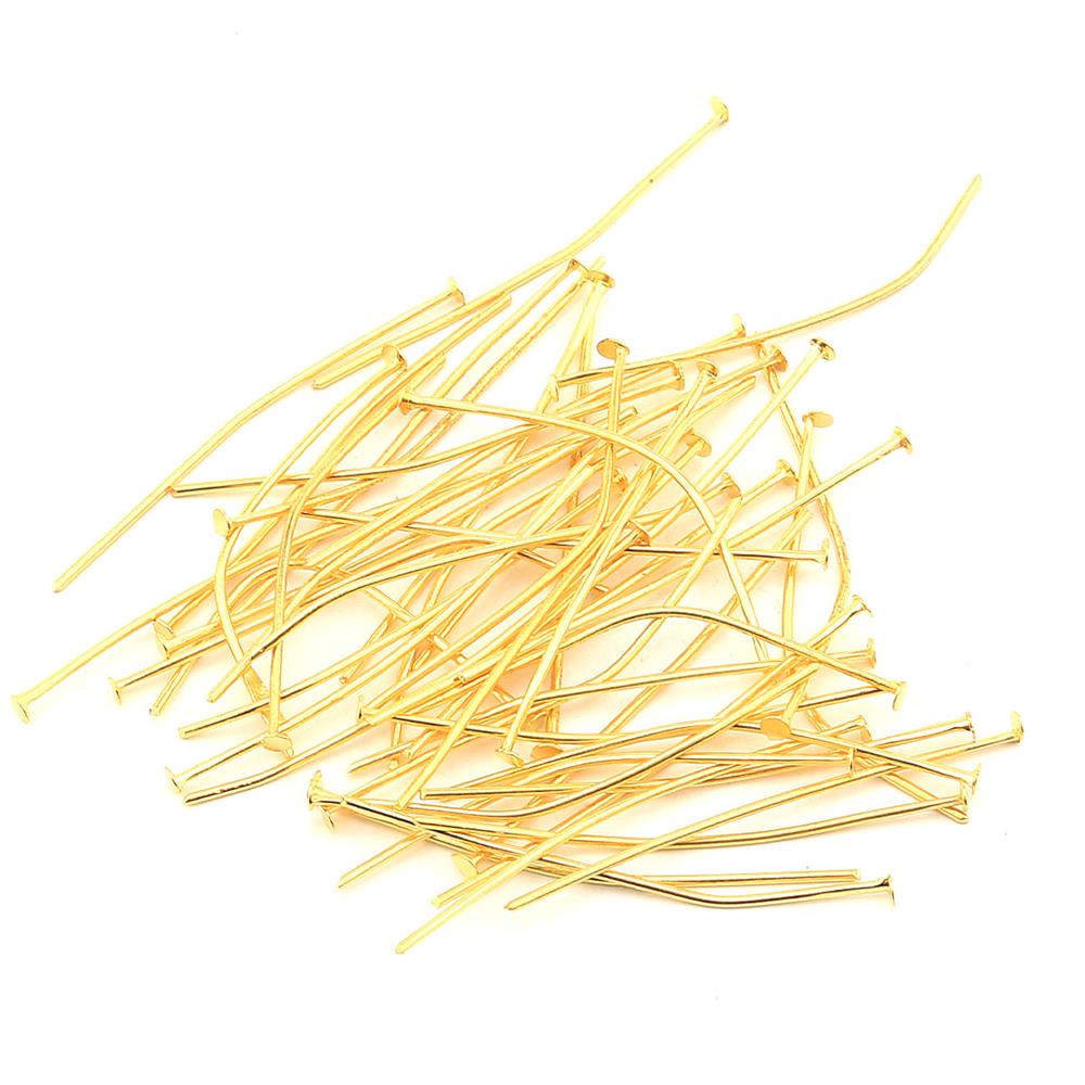 Düz Başlı Takı ve Tesbih Çivisi Gold 10 Adet