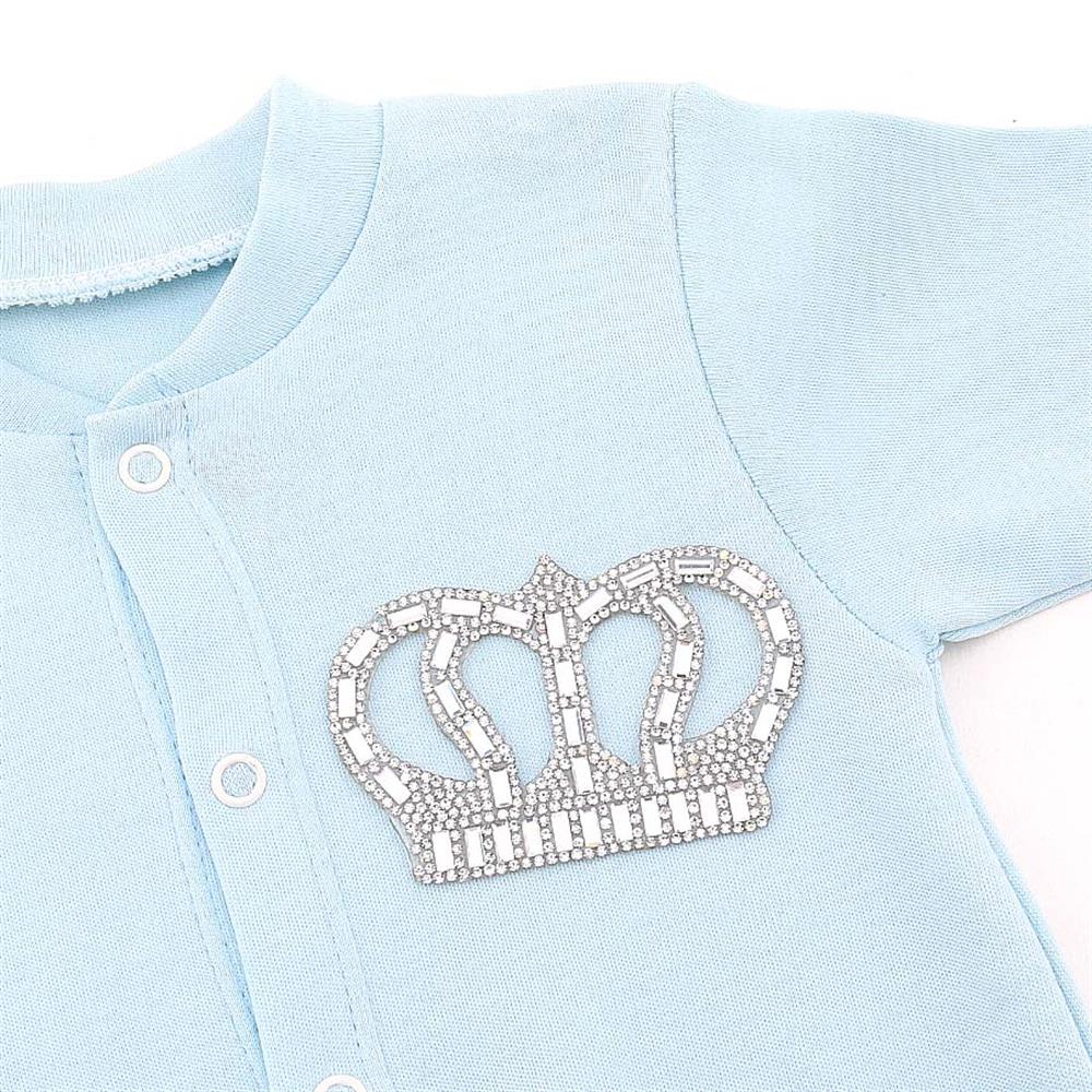 Kristal Dikdörtgen Taşlı Kral Taç