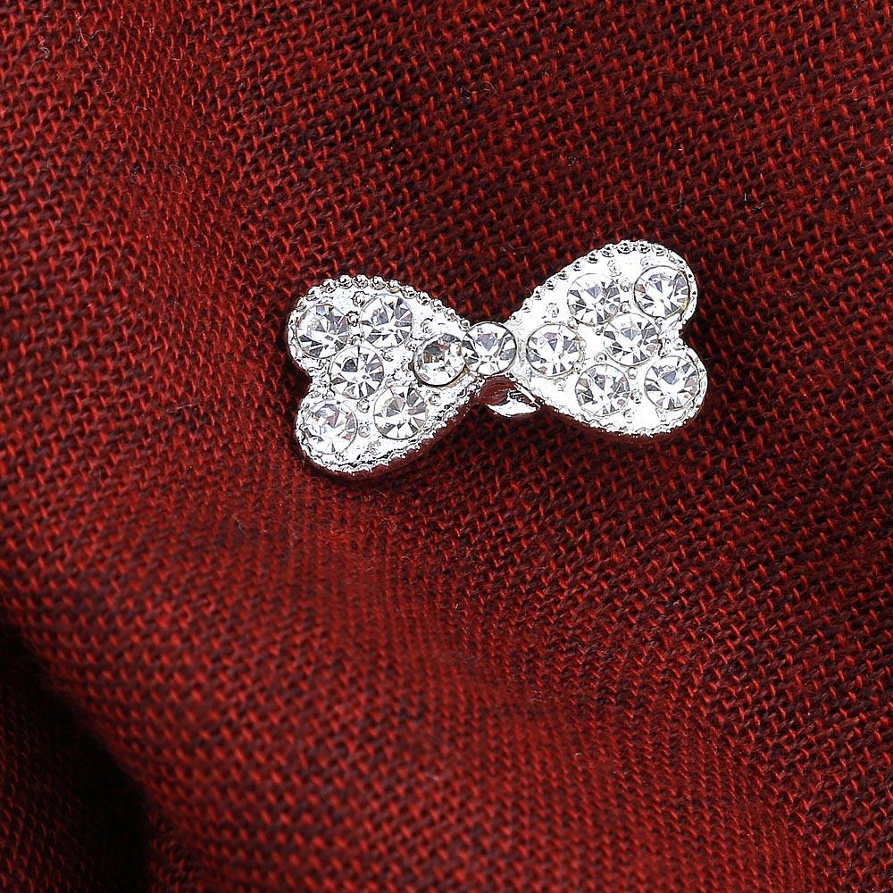 Kristal Taşlı Küçük Fiyonk Broş