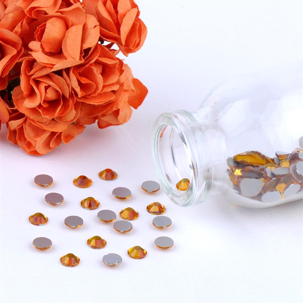 Kristal Ütüyle Yapıştırma Taş  Sarı Renk (Citrine)