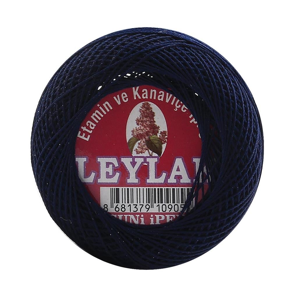 Leylak Suni İpek Etamin ve Kanaviçe İpliği 6 Kat 25 gr 1158 Gece Mavi
