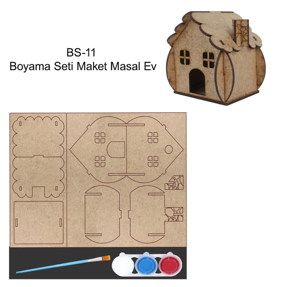 Maket Masal Evi Boyama Seti