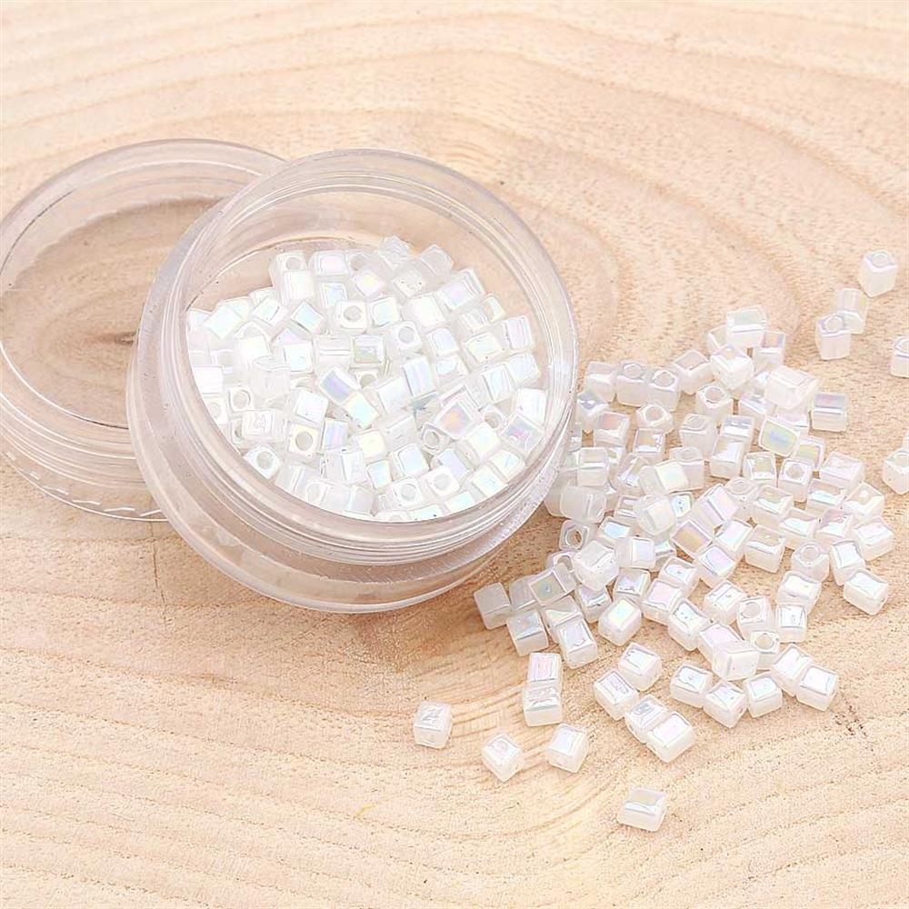 Miyuki Square Cube 3 mm Kristal Boncuk