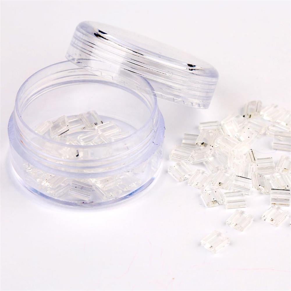 Miyuki Tila Bead 5*5 mm Şeffaf Boncuk