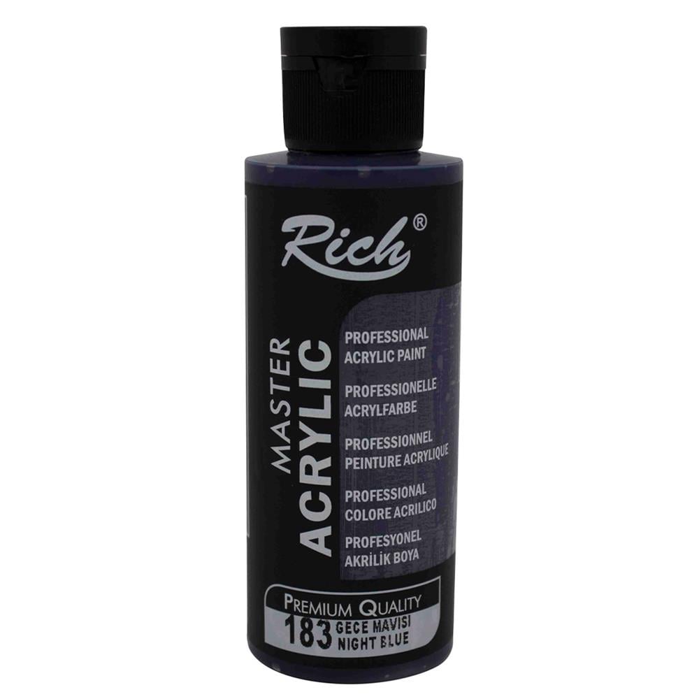 Rich 120 cc Akrilik Boya - Gece Mavisi 183