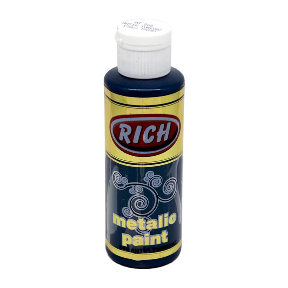 Rich 120 cc Metalik Akrilik Boya - Antik Turkuaz 868