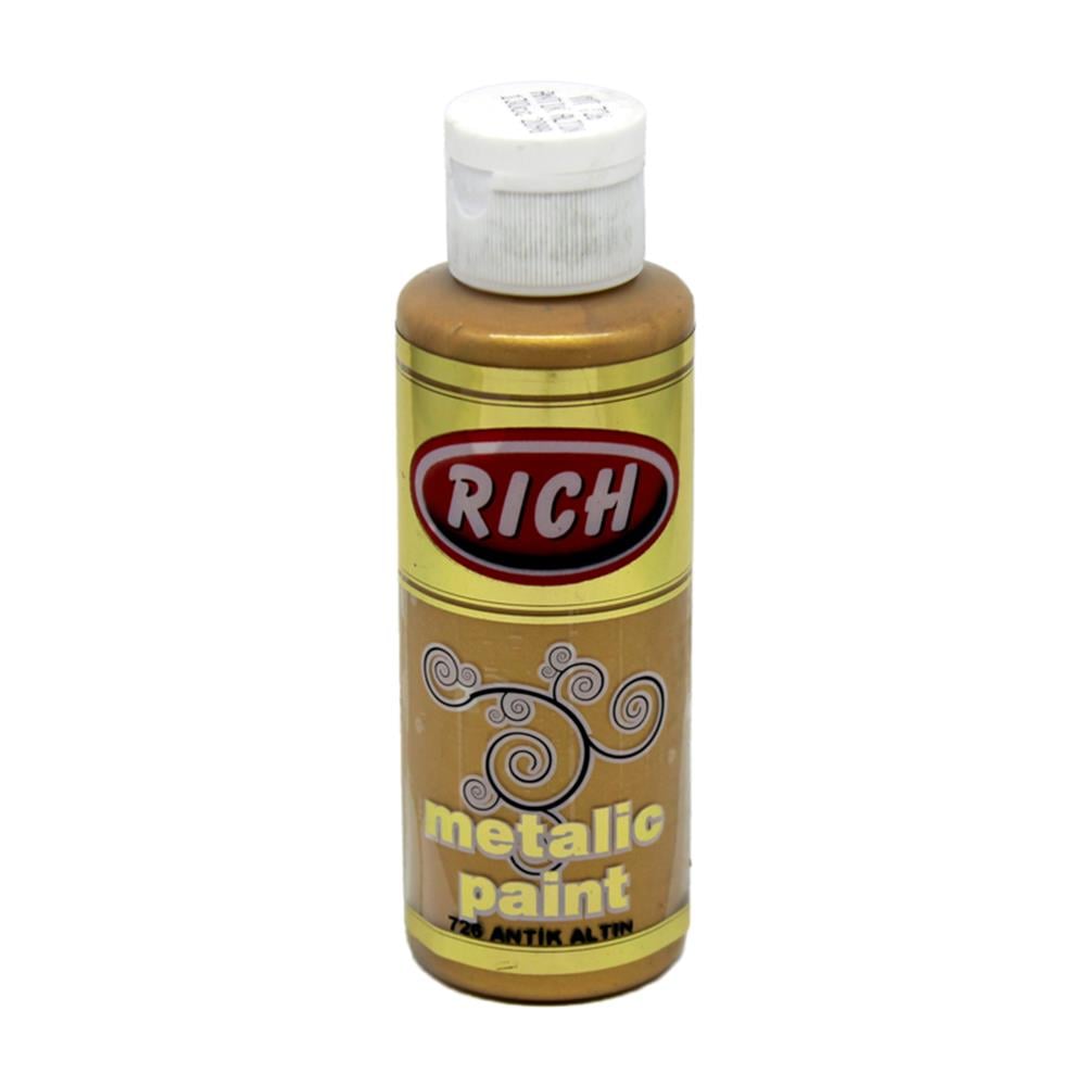 Rich 120 cc Metalik Akrilik Boya - Antik Altın 726