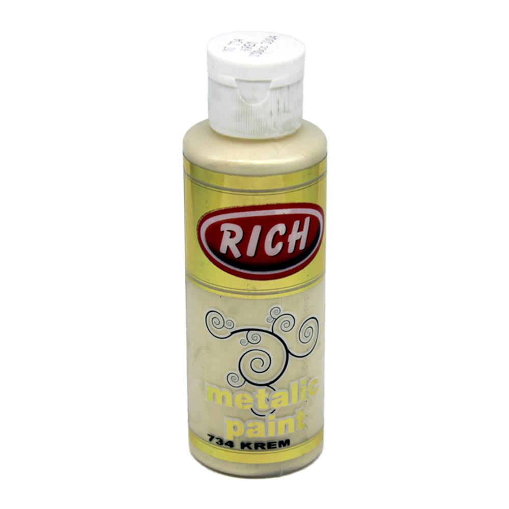 Rich 120 cc Metalik Akrilik Boya - Krem 734