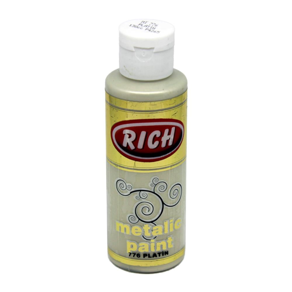 Rich 120 cc Metalik Akrilik Boya - Platin 776