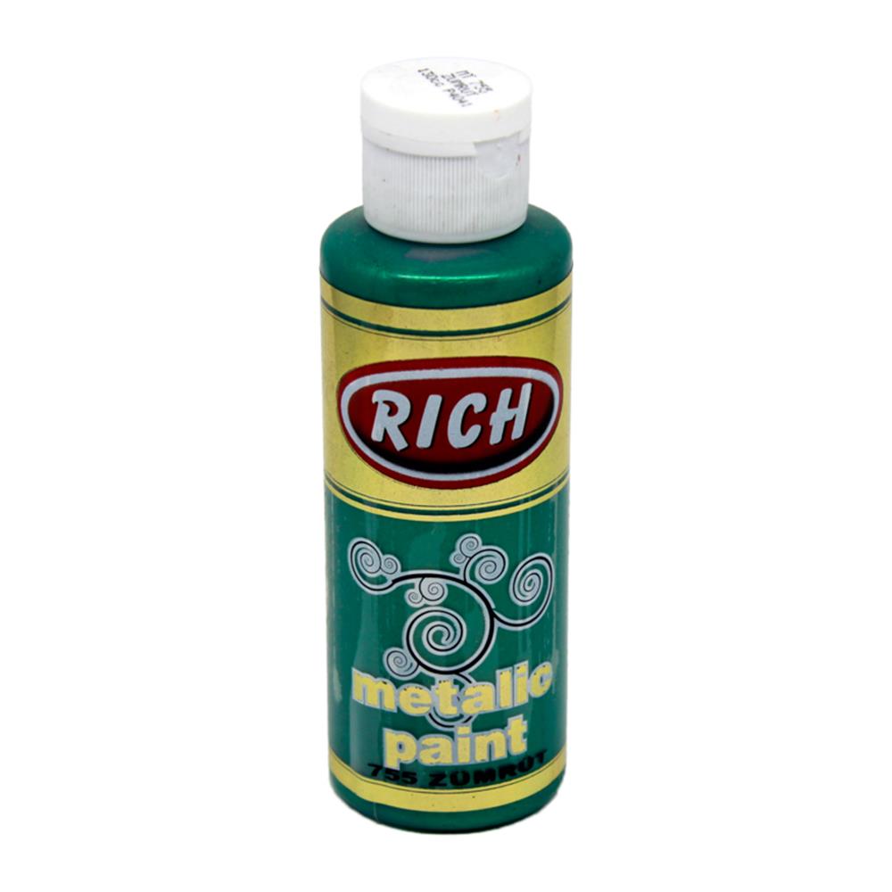 Rich 120 cc Metalik Akrilik Boya - Zümrüt 755