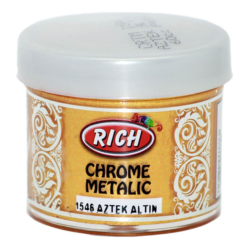 Rich Chrome Metalic Boya 50 cc Aztek Altın 1546
