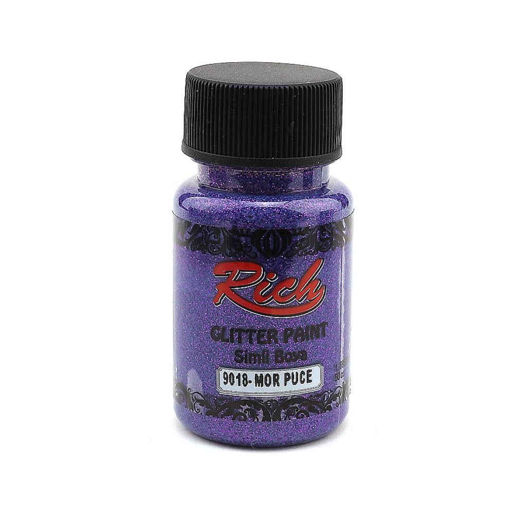 Rich Glitter Paint Simli Boya 50 cc - Mor 9018