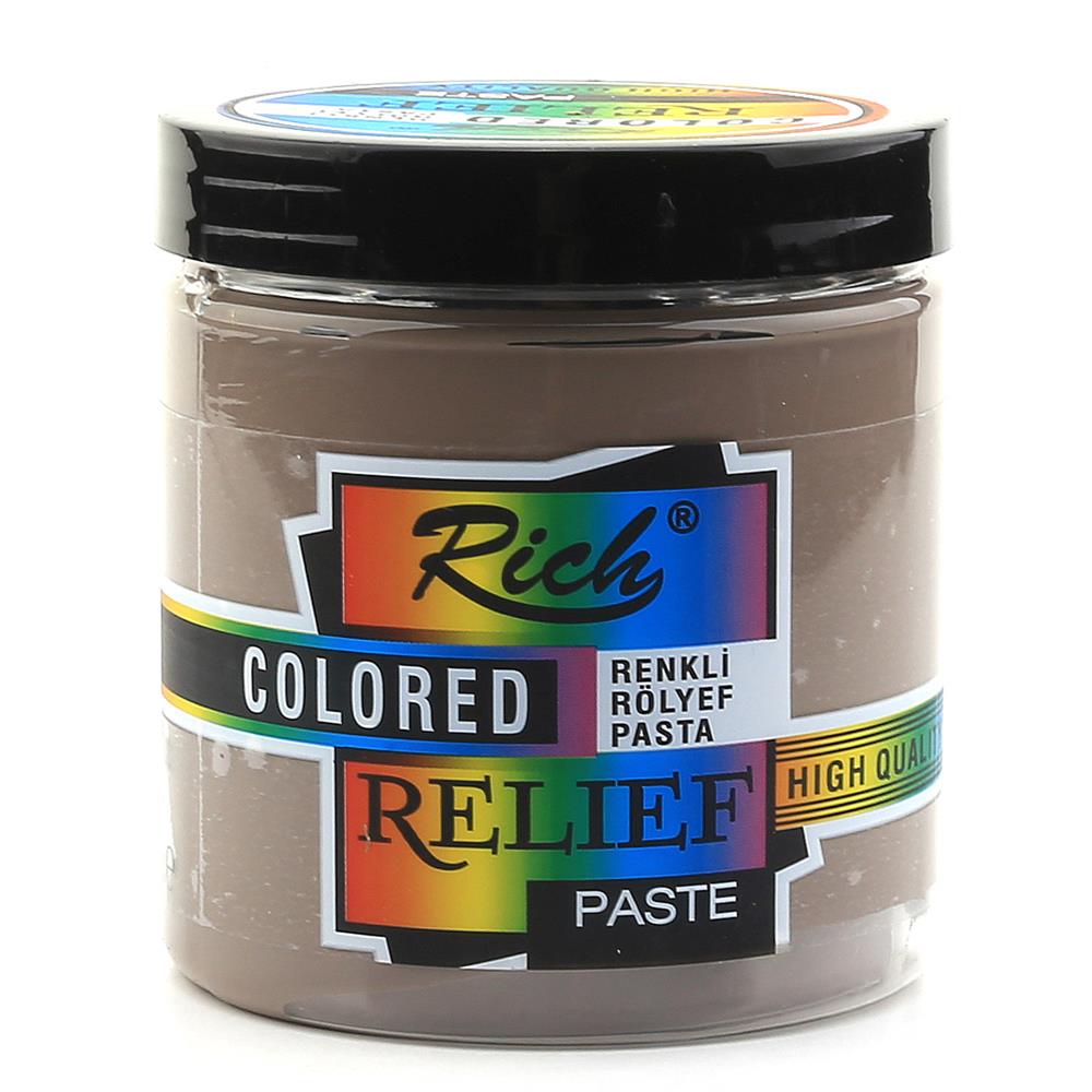 Rich Renkli Rölyef Pasta Mocha 10162