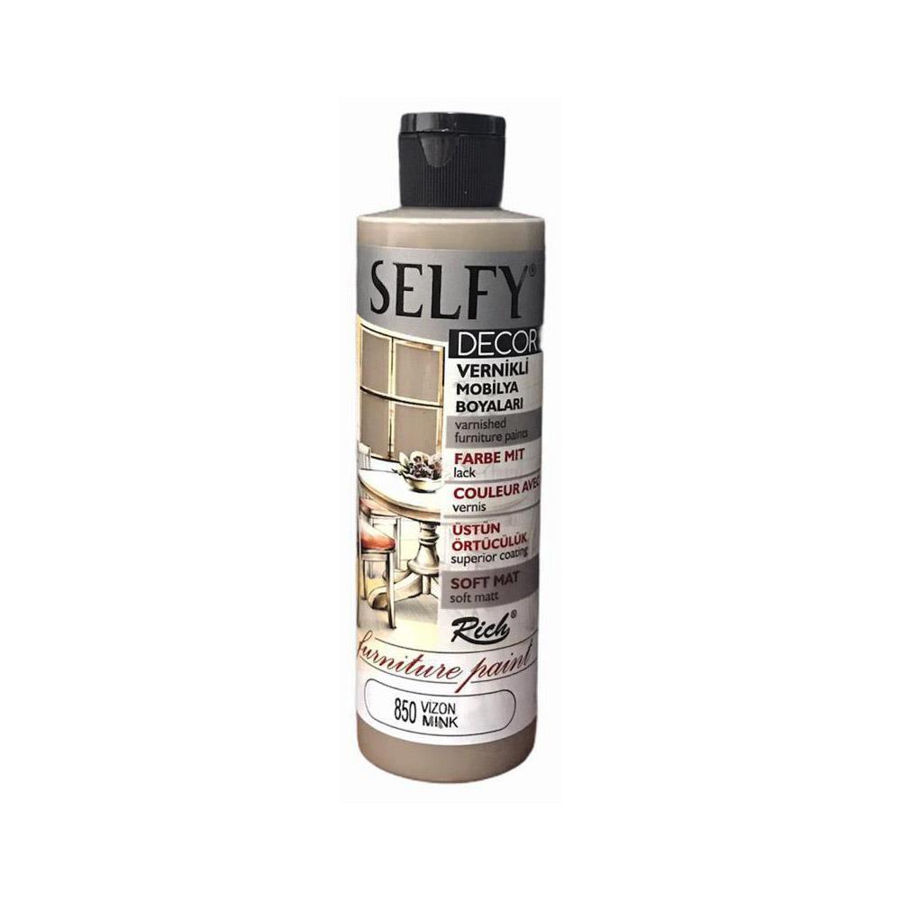 Selfy Decor Vernikli Mobilya Boyası 850 Vizon 240 cc