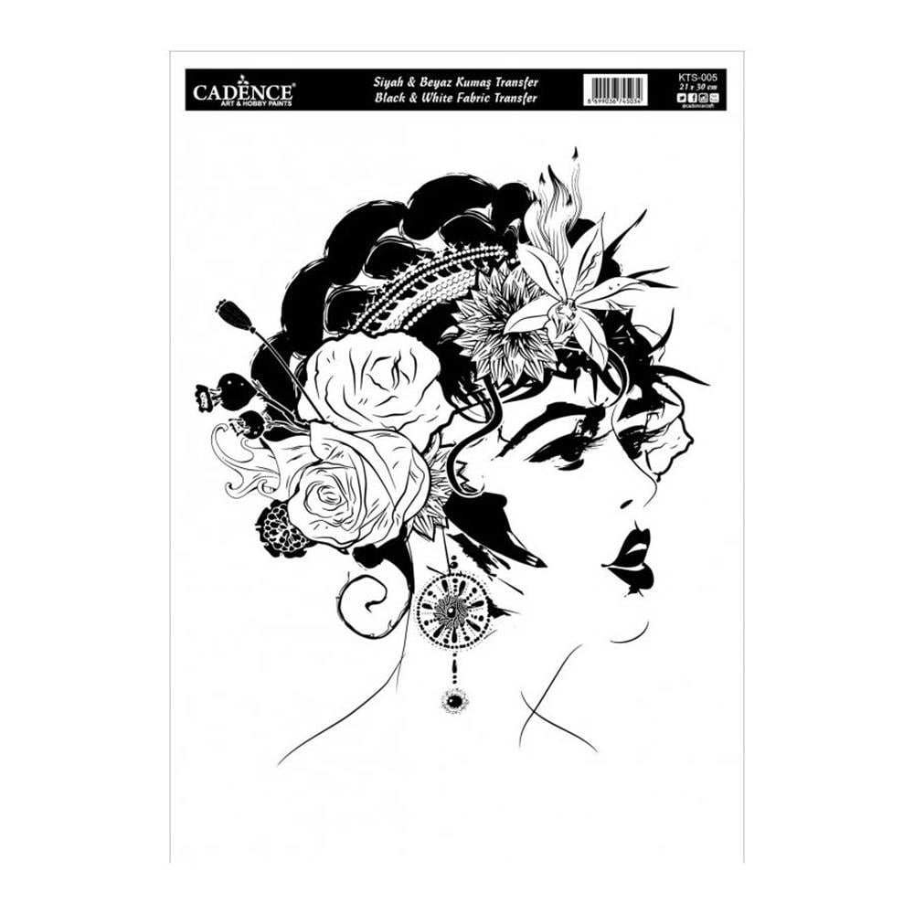Siyah Beyaz Kumaş Transfer