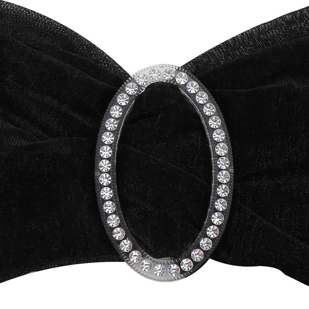 Swarovski Taşlı Şeffaf Oval Kemer Tokası