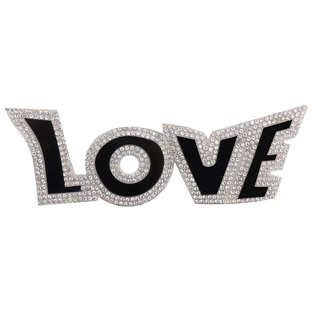 Taşlı Love Yazılı Motif