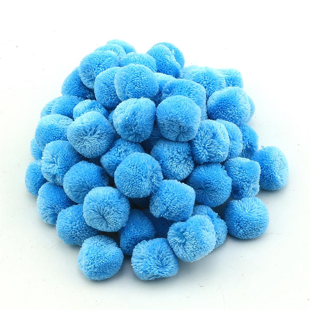 Turkuaz Yün Ponpon 2 cm 10 Adet
