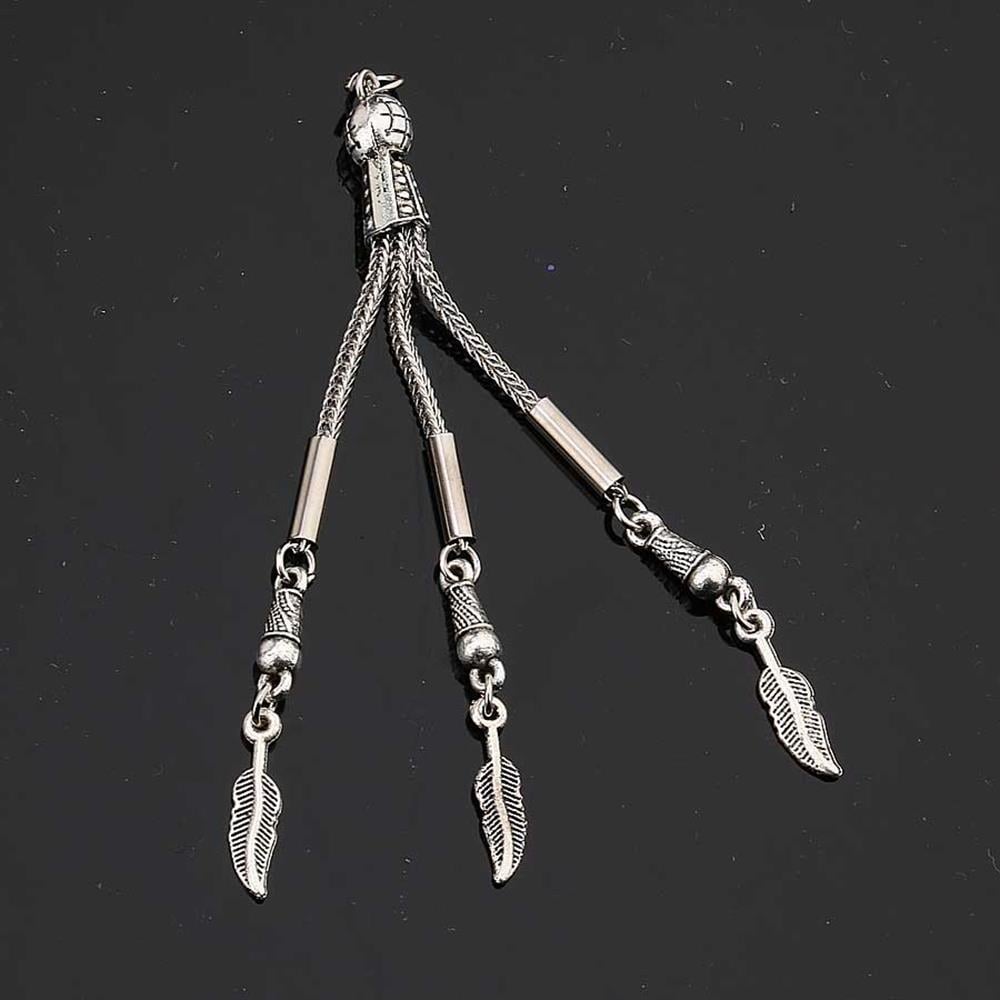 Üçlü Tilki Kuyruğu Metal Püskül