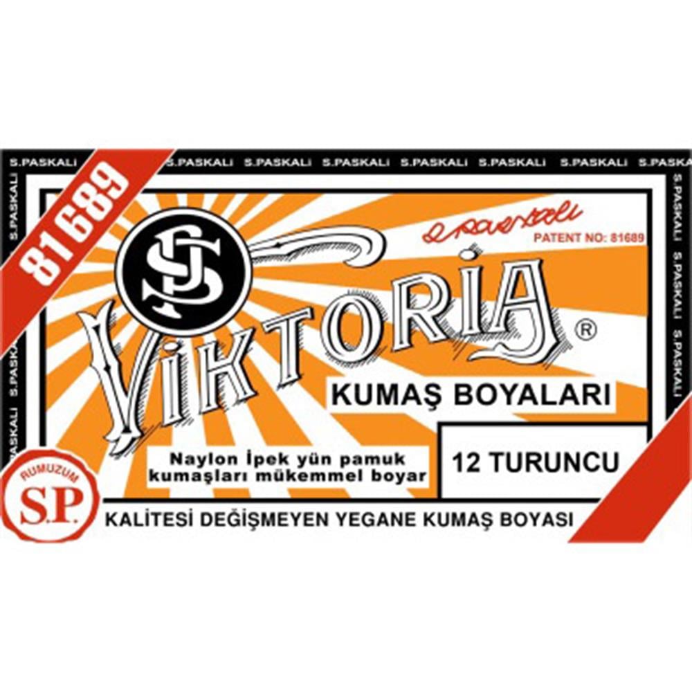 Viktoria Toz Kumaş Boyası 12 Turuncu