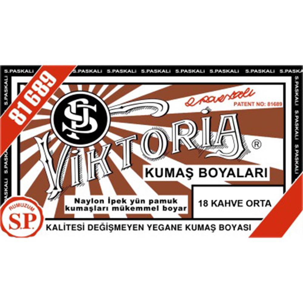 Viktoria Toz Kumaş Boyası 18 Kahve Orta