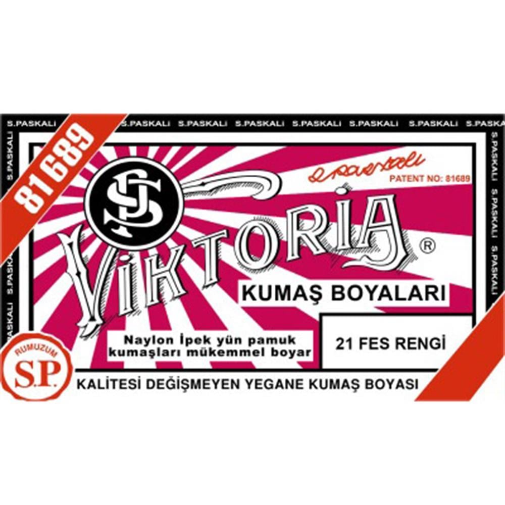 Viktoria Toz Kumaş Boyası 21 Fes Rengi