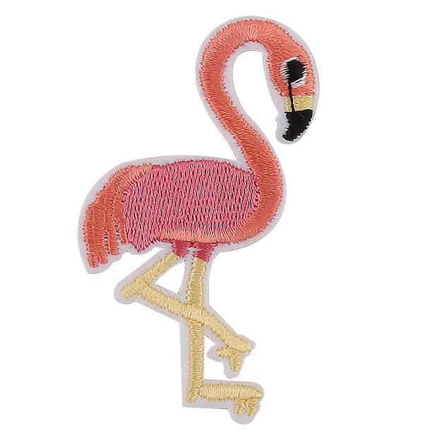 Flamingo Şeklinde, Ütüyle Yapışabilen Aplike