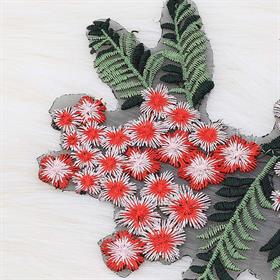 Çiçek Demeti Fransız Dantel Aplik