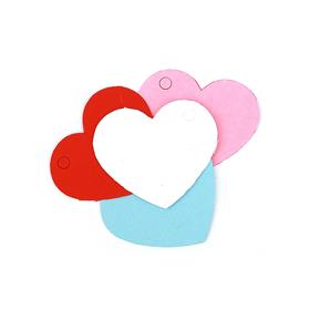 Kalp Şeklinde Karton Etiket 25 Adet