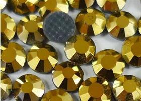 Kristal Ütüyle Yapıştırma Taş Gold Hematite